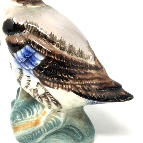 Vintage Japan Mallard Duck Handpainted Porcelain 6" Figurine Cottagecore - Picture 8 of 10